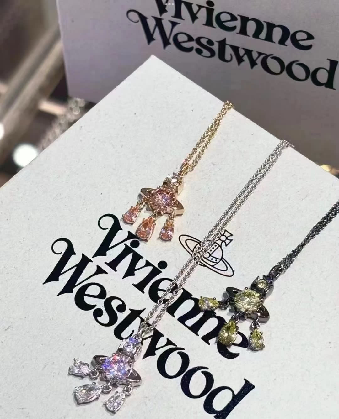 Vivienne Westwood Crystal Star Pendant Necklace